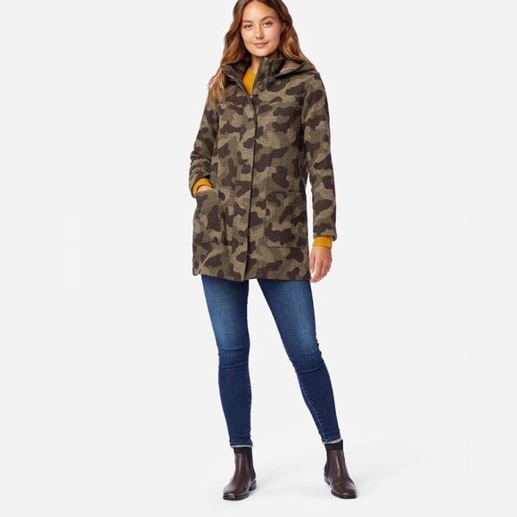 Pendleton Women's Wool Camouflage Hooded Parka Size Small NWT - Picture 1 of 14